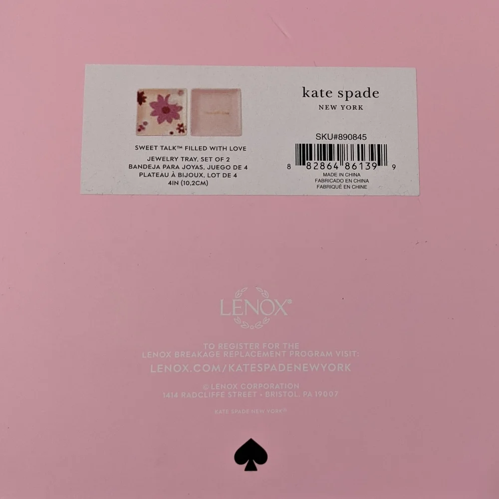 Kate Spade New York Sweet Talk Trinket Trays